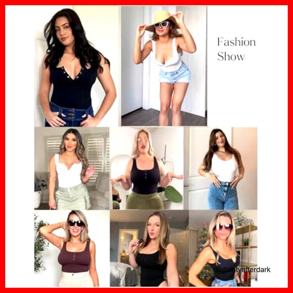 Rayon Blend Bodysuit with Tummy Control and Crotch Snaps - Picture 2 of 7